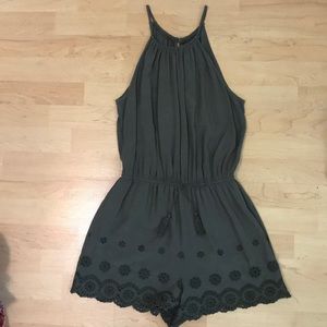 Boho Olive Romper